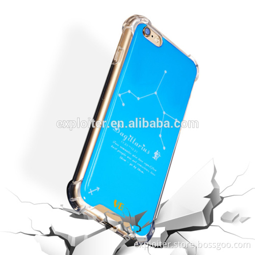 Full protective air cushion smartphone cover for apple iphone 6 plus cover crystal